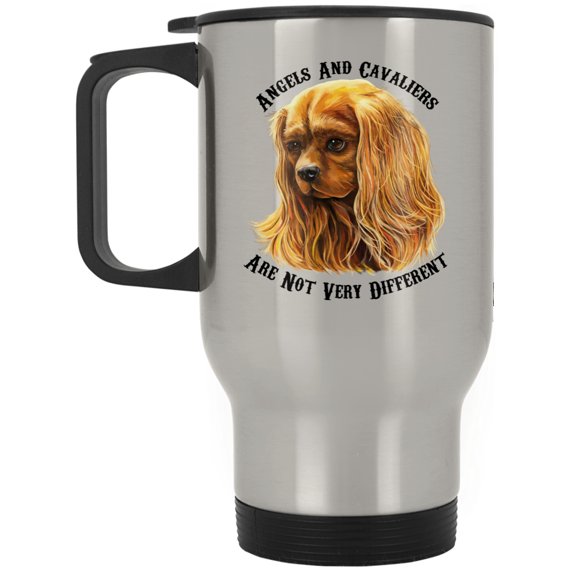 Cavalier King Charles Spaniel Ruby Red Stainless Travel Mug - GoneBold.gift
