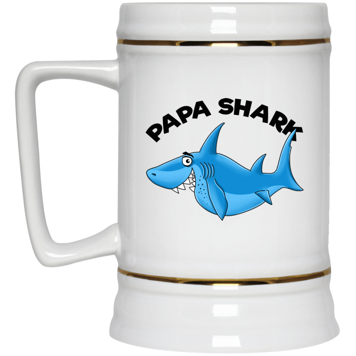 Papa Shark Mug - Shark Family, Gift for Dad - GoneBold.gift