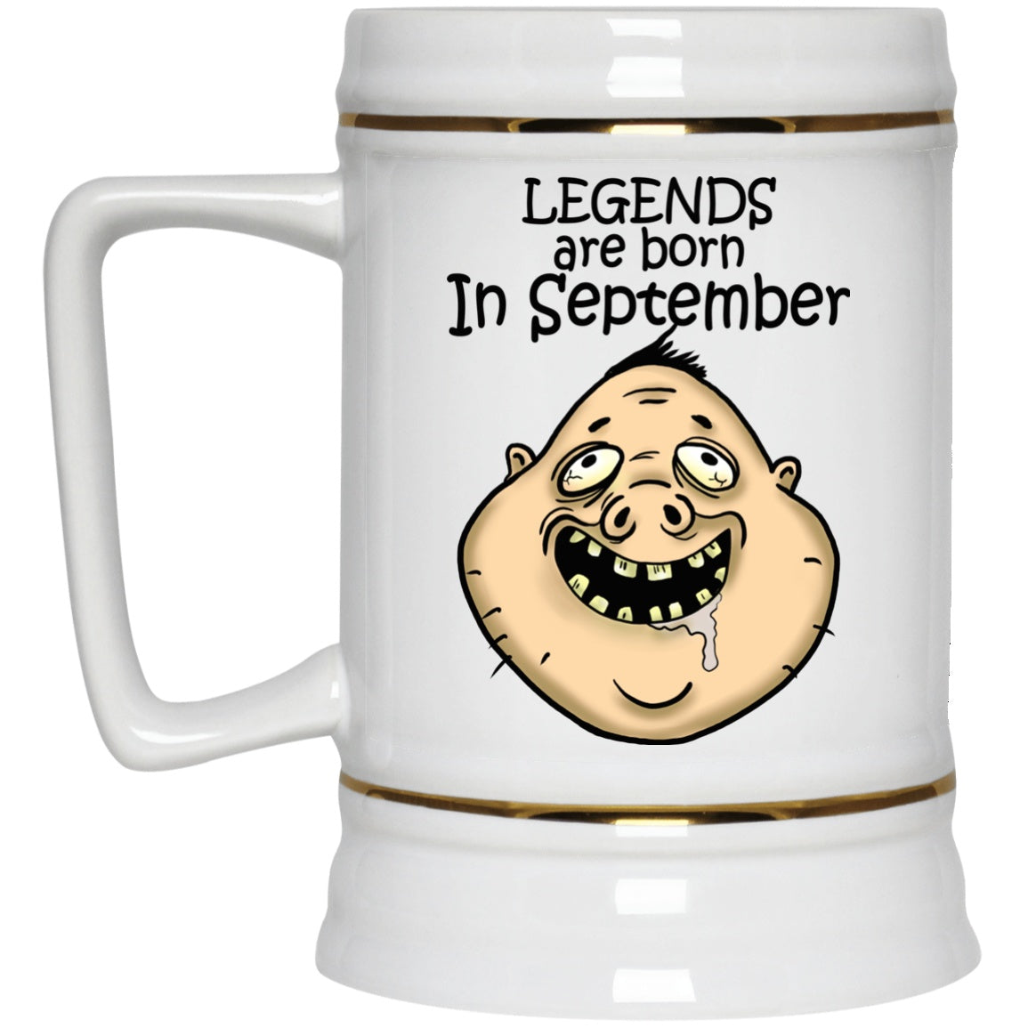 Legends Are Born In September Funny White Mugs - GoneBold.gift