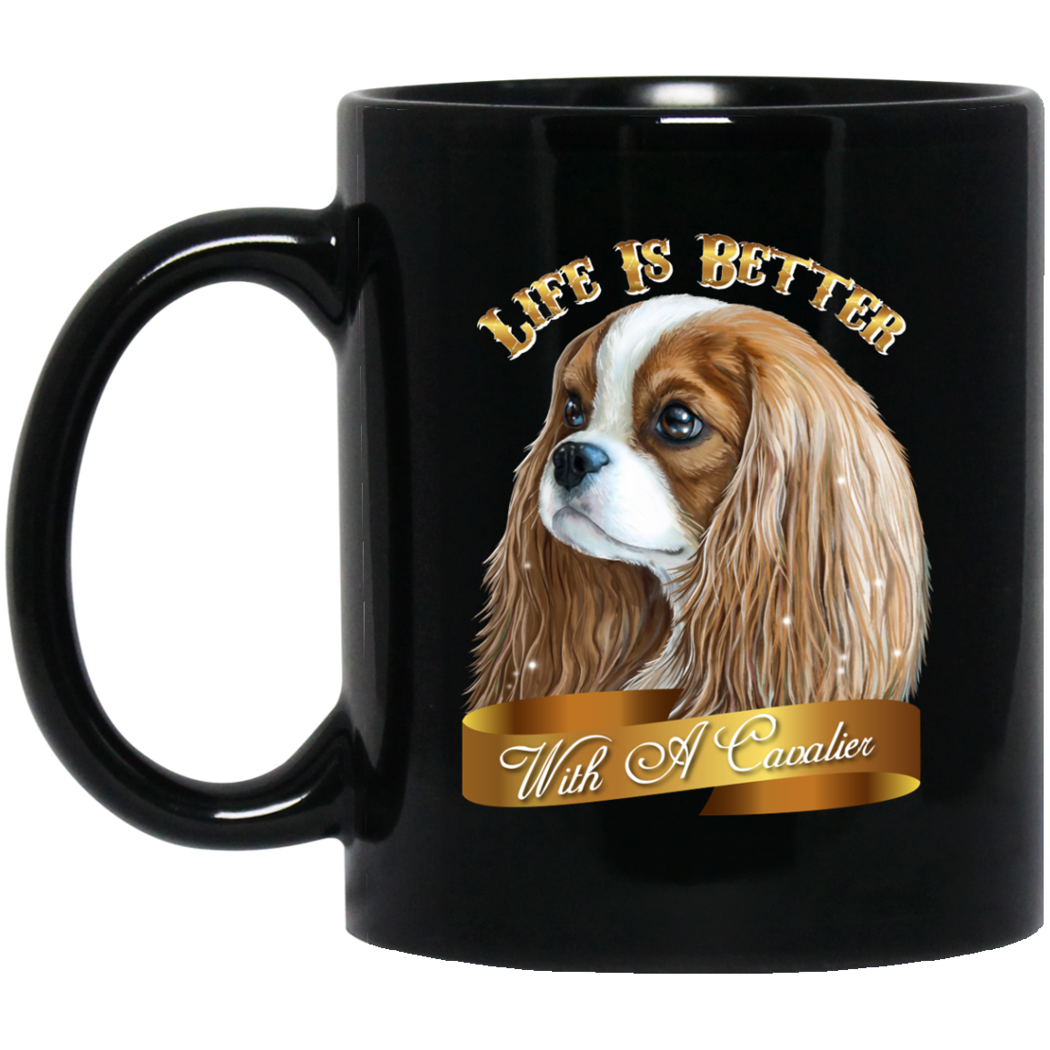 Cavalier King Charles Spaniel Blenheim Coffee Mug - GoneBold.gift