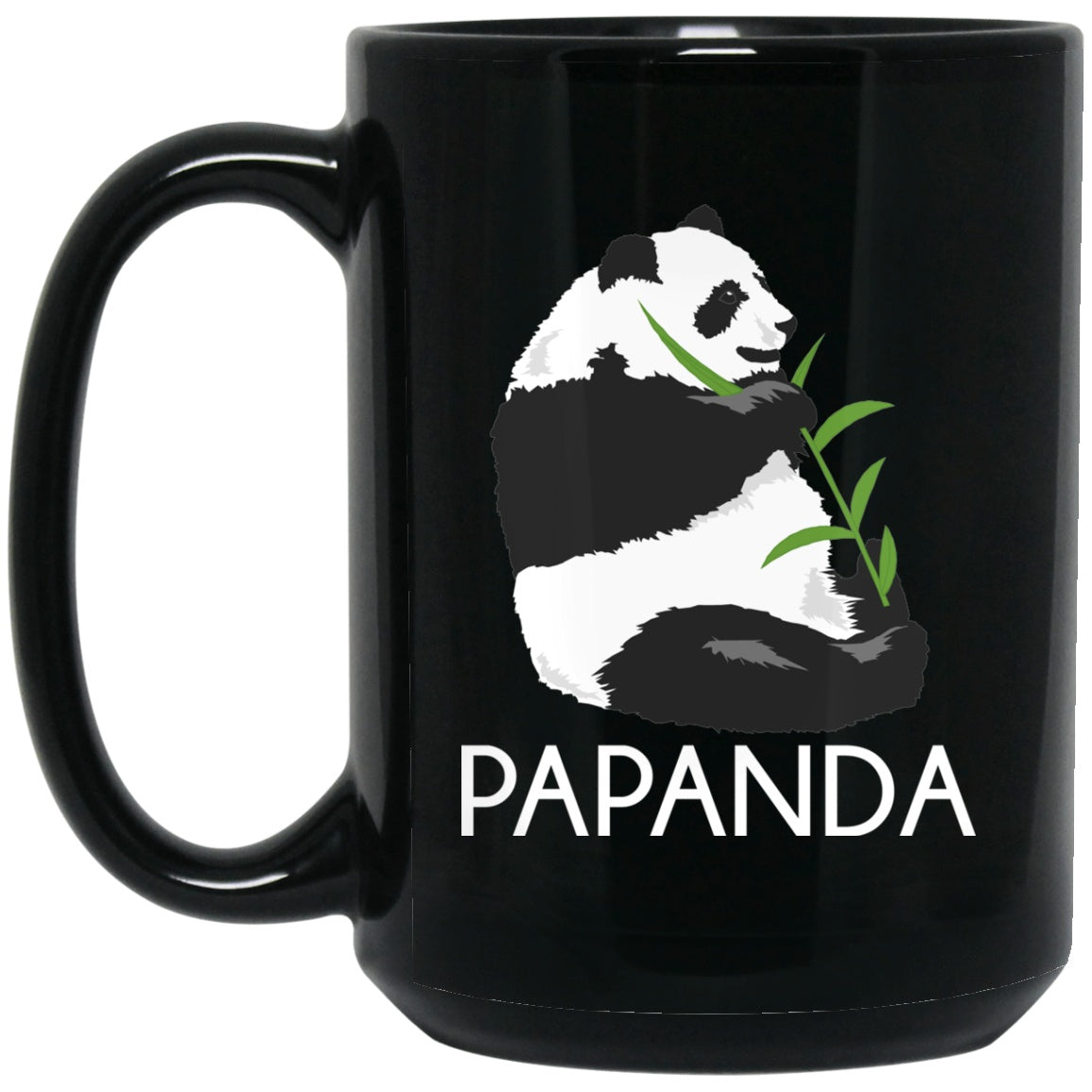 Papa Panda Papanda Dad Gift Black Coffee Mugs - GoneBold.gift