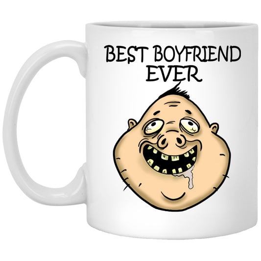 Best Boyfriend Ever Funny Gift White Mugs - GoneBold.gift