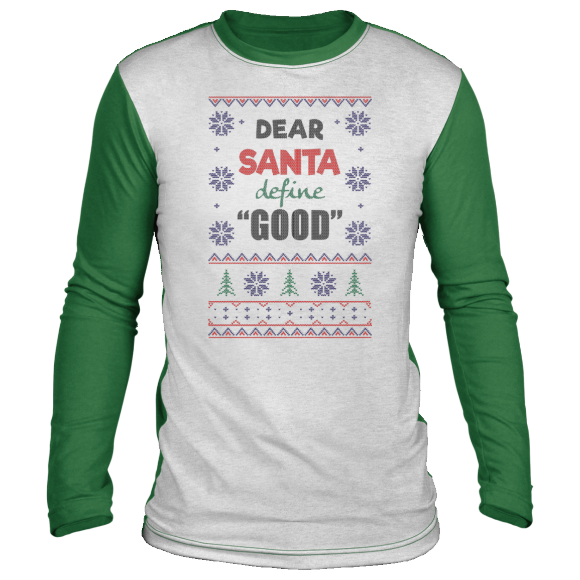 Dear santa define hot sale good sweater