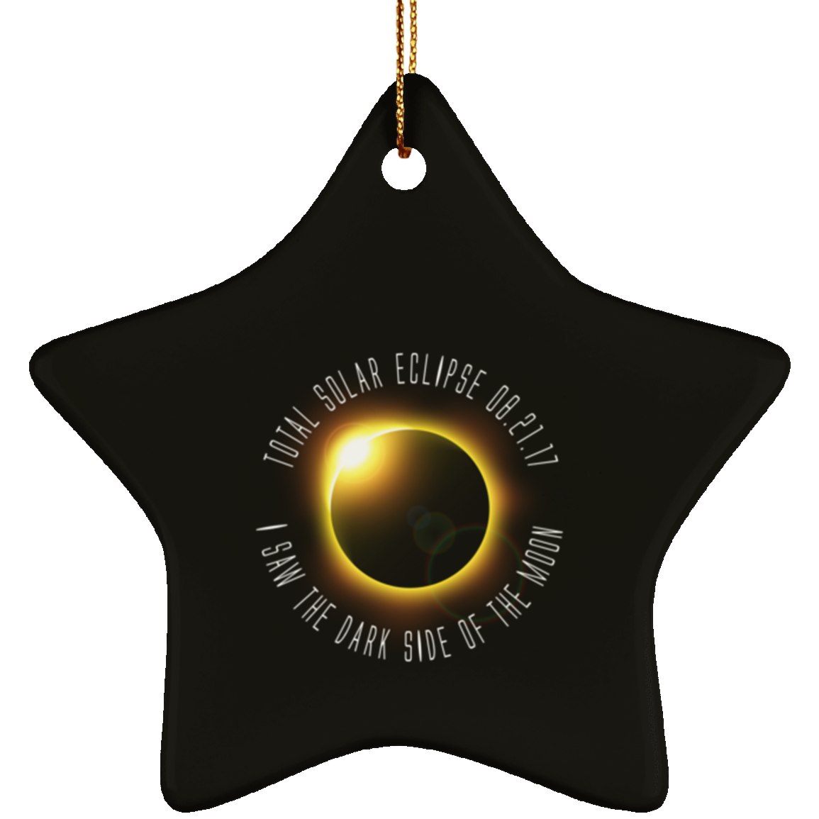 Christmas Tree Decorations - Solar Eclipse Ornament - GoneBold.gift