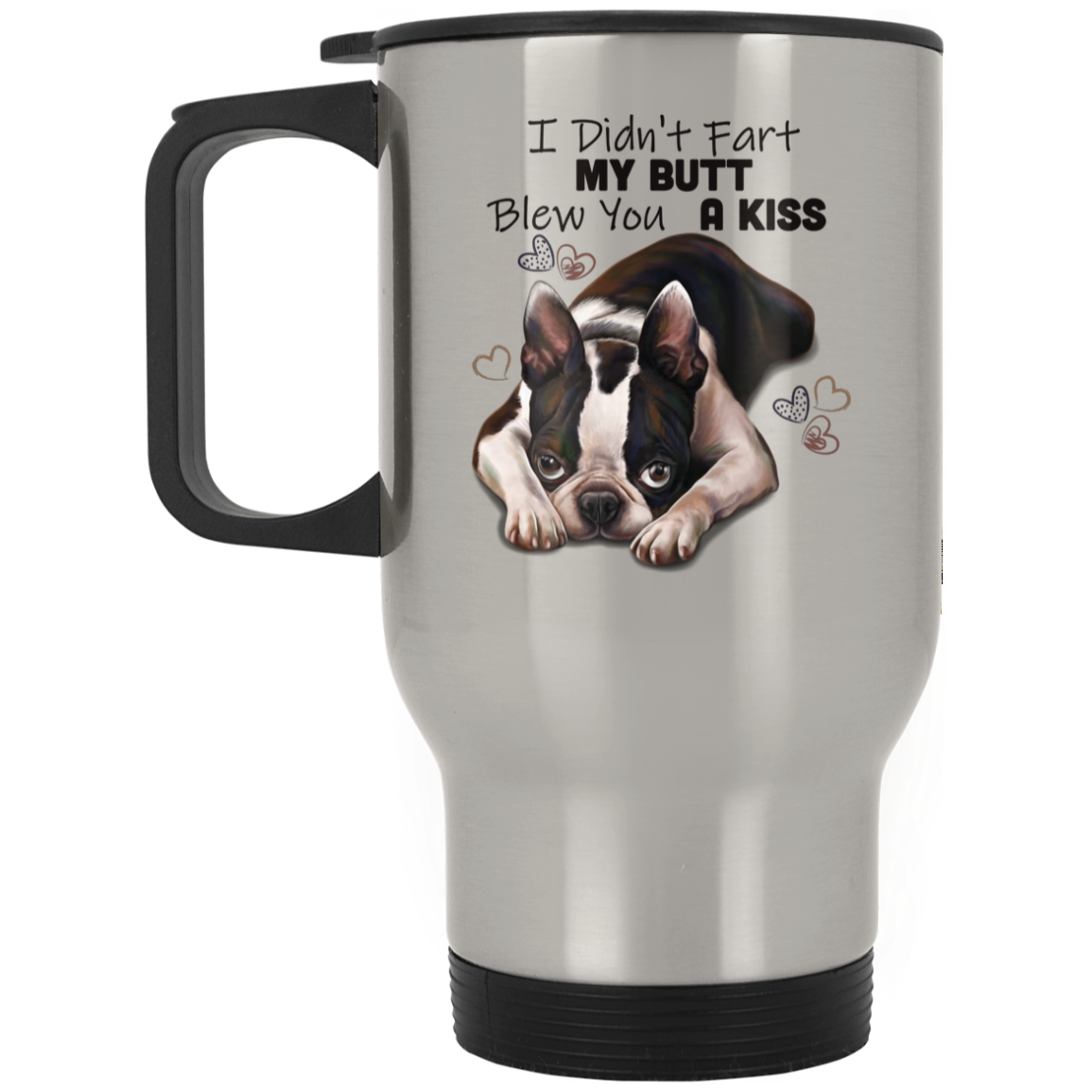 Boston Terrier Gifts, Travel Mug - GoneBold.gift