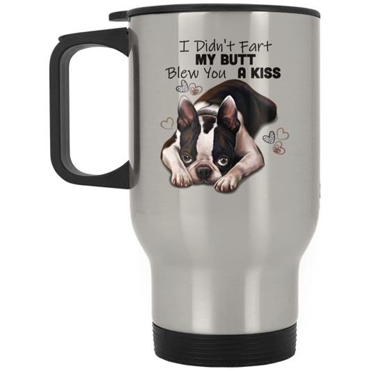 Boston Terrier Gifts, Travel Mug - GoneBold.gift