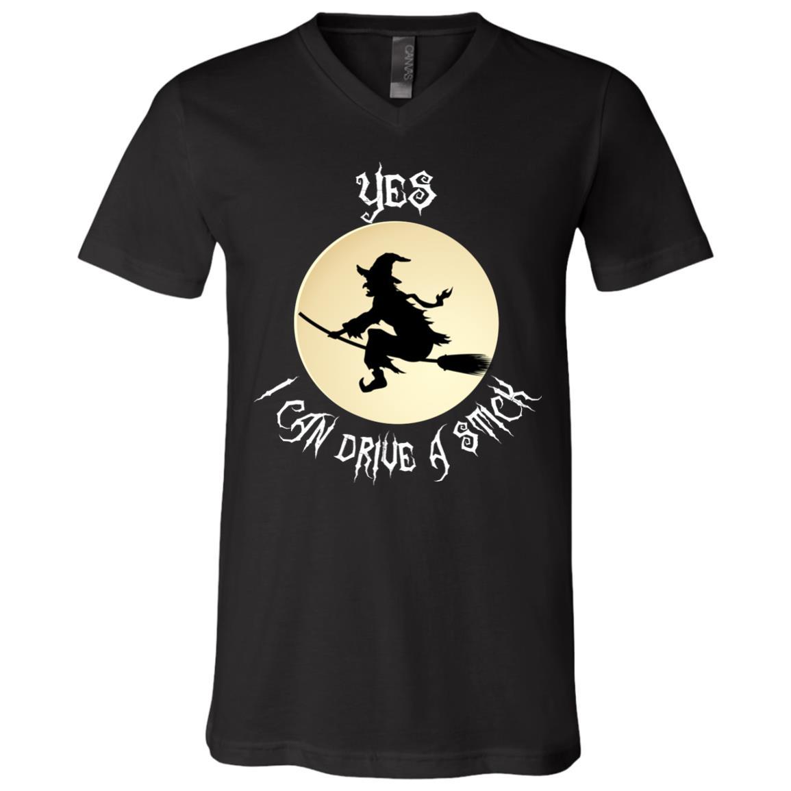 Witch Shirt Yes I Can Drive A Stick Funny Unisex Tees - GoneBold.gift