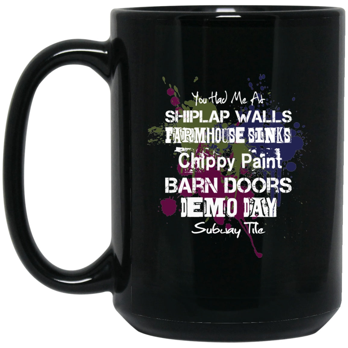 Home Improvement Black Coffee Mugs - GoneBold.gift