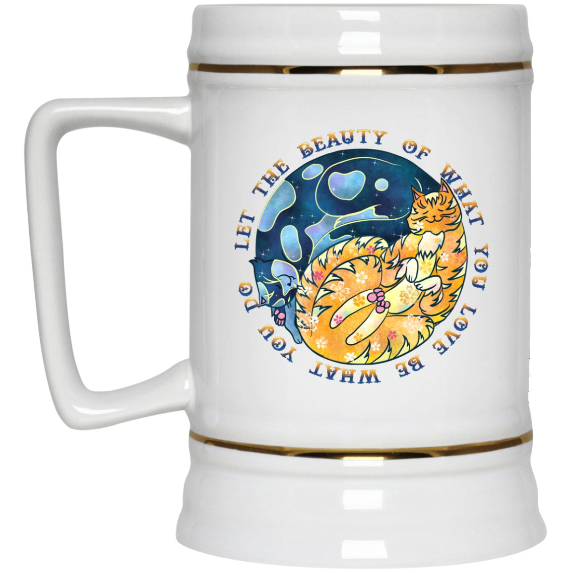 Cat Mug Yin Yang Quote White Mugs - GoneBold.gift