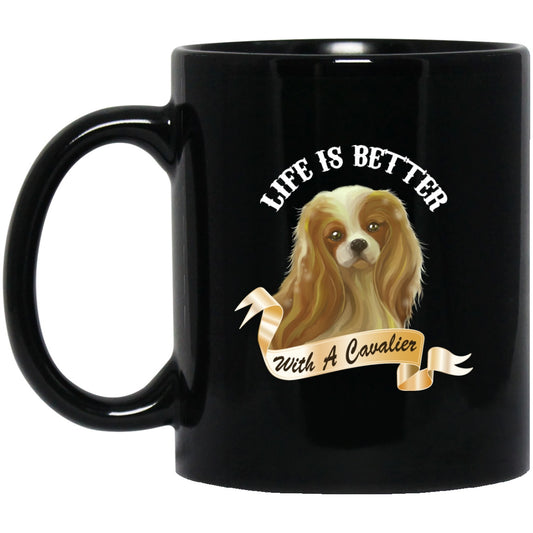 Cavalier King Charles Spaniel Black Coffee Mugs - GoneBold.gift