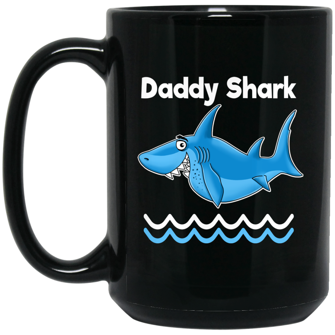 Dad Gifts - Daddy Shark Coffee Mugs - GoneBold.gift