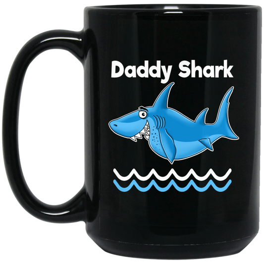 Dad Gifts - Daddy Shark Coffee Mugs - GoneBold.gift