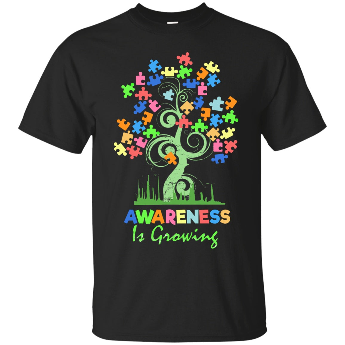 Autism Awareness Tree - Awareness Is Growing Shirts And Hoodies - GoneBold.gift