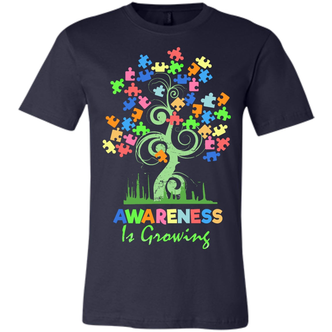 Autism Awareness Tree - Awareness Is Growing Shirts And Hoodies - GoneBold.gift