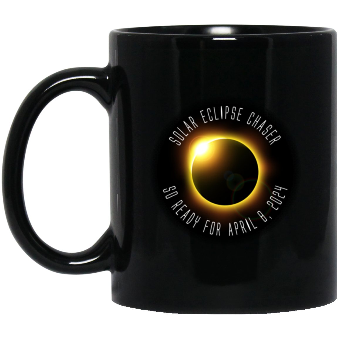 Eclipse 2024 Solar Eclipse Black Coffee Mugs - GoneBold.gift