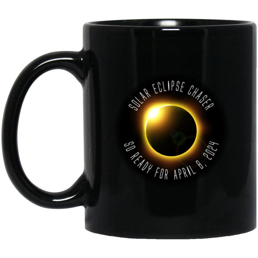 Eclipse 2024 Solar Eclipse Black Coffee Mugs - GoneBold.gift