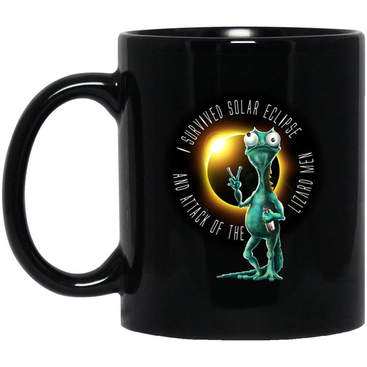 LIZARDMEN Solar Eclipse Black Coffee Mugs - GoneBold.gift
