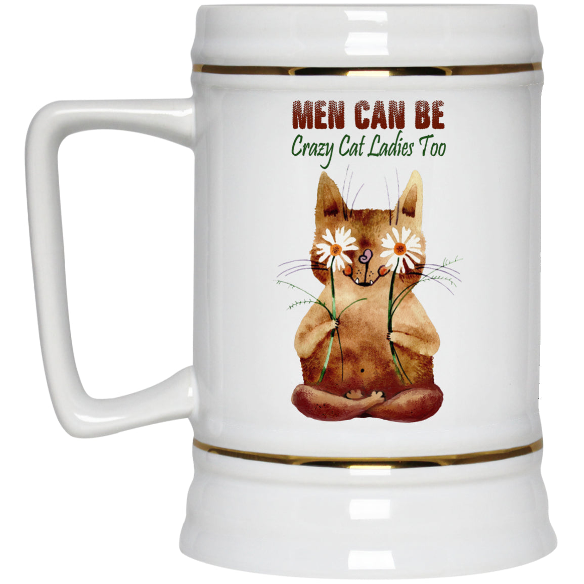 Men Can Be Crazy Cat Ladies Too - Mugs & Bottles - GoneBold.gift