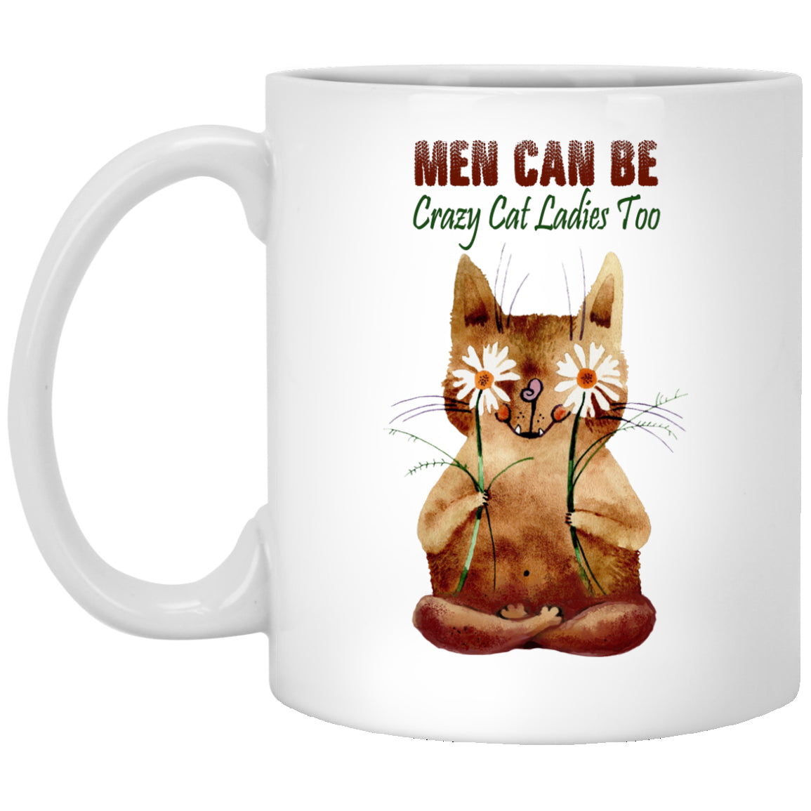 Men Can Be Crazy Cat Ladies Too - Mugs & Bottles - GoneBold.gift