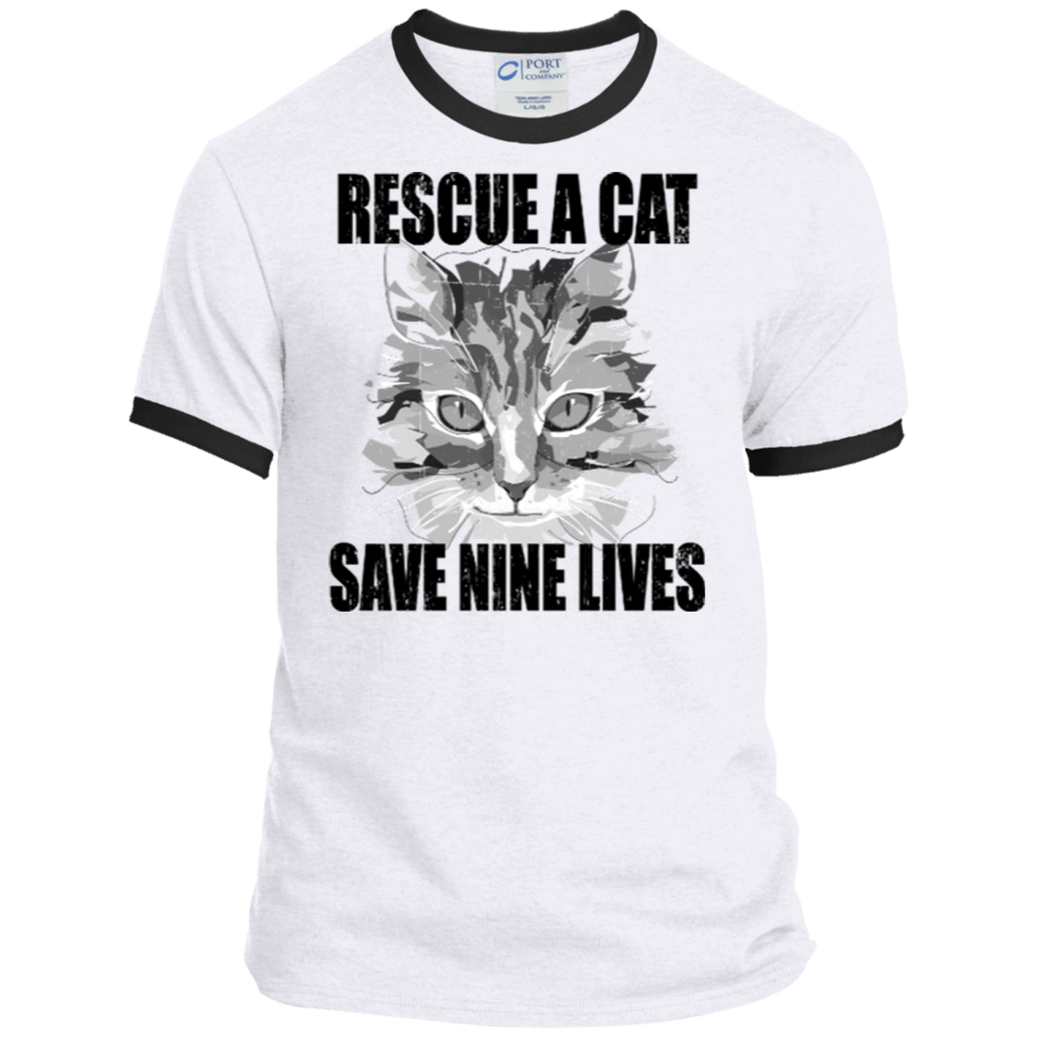 Rescue A Cat Save Nine Lives Men's Shirts - GoneBold.gift