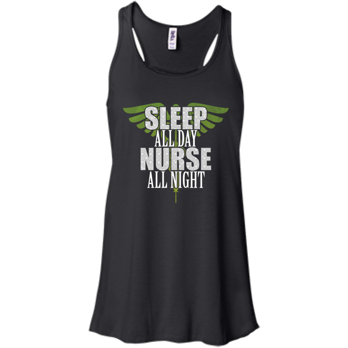 Sleep All Day Nurse All Night Tanks and Tees - GoneBold.gift