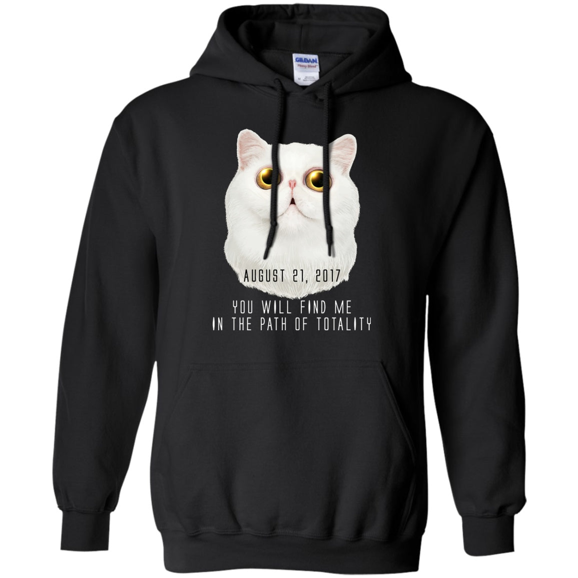 Solar Eclipse Hoodies Unisex - Cat Eclipse - GoneBold.gift