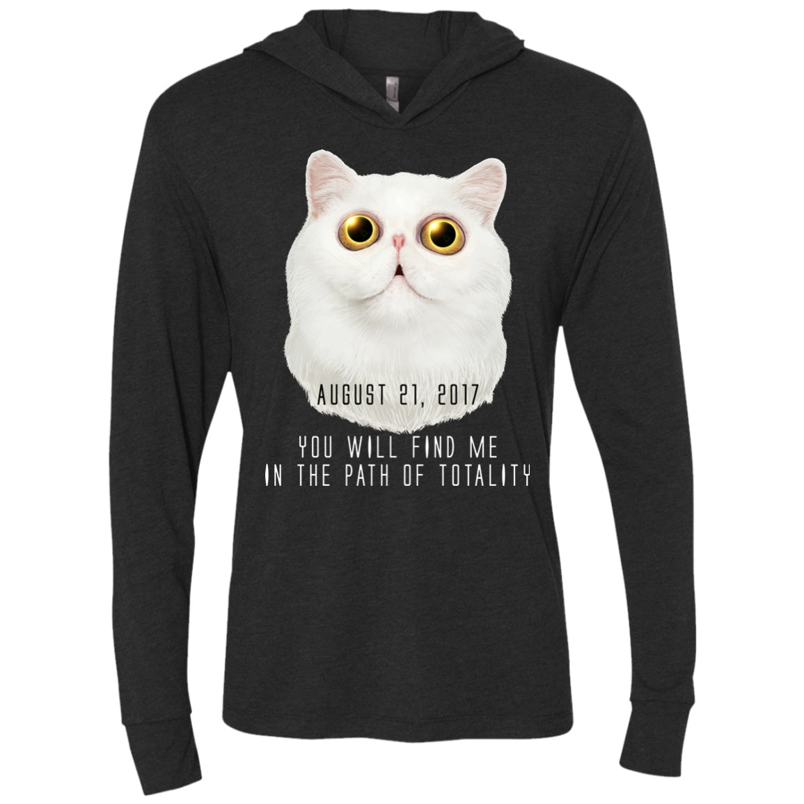 Solar Eclipse Hoodies Unisex - Cat Eclipse - GoneBold.gift