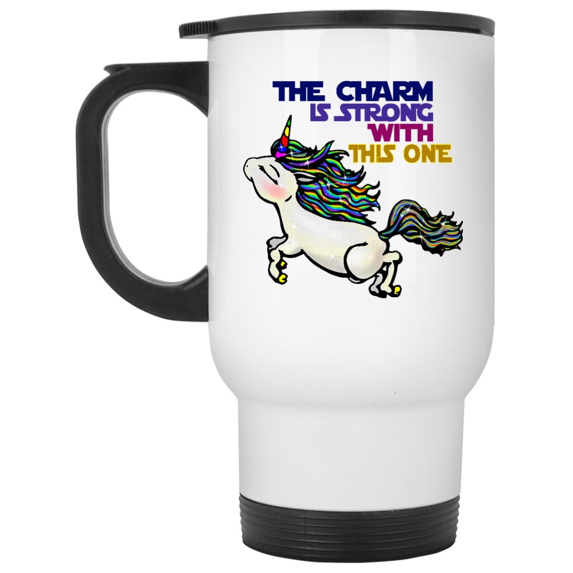 The Charm Is Strong With This One Unicorn Mugs - GoneBold.gift