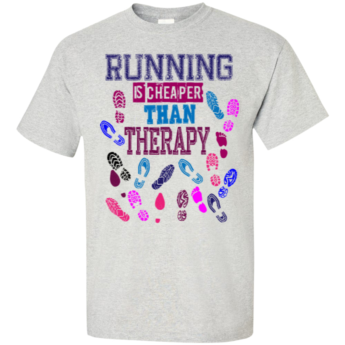 RUNNING THERAPY - Custom Ultra Cotton T-Shirt - GoneBold.gift