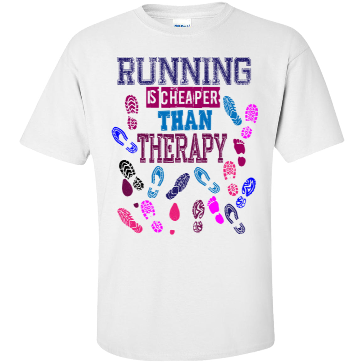 RUNNING THERAPY - Custom Ultra Cotton T-Shirt - GoneBold.gift