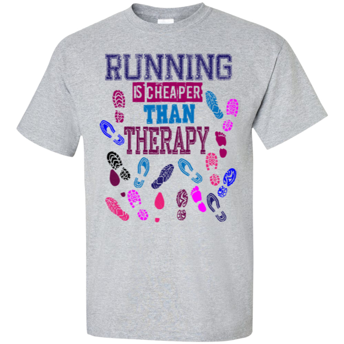 RUNNING THERAPY - Custom Ultra Cotton T-Shirt - GoneBold.gift