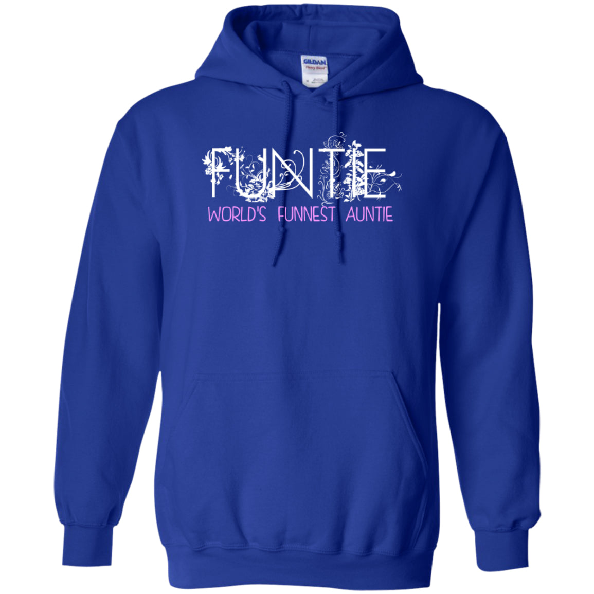 Funtie - World's Funnest Auntie -Pullover Hoodie 8 oz - GoneBold.gift