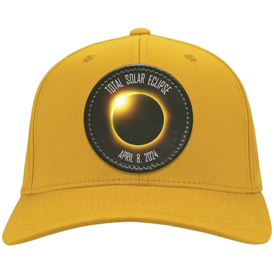 Total Solar Eclipse hat, April 8 2024 elcipse, Twill Cap - Patch