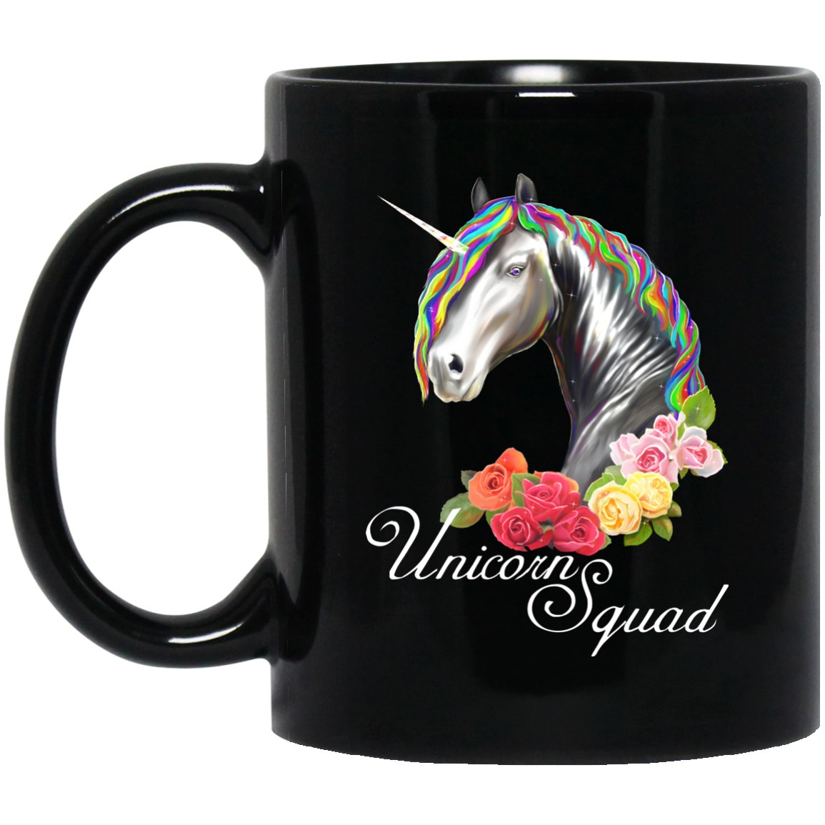 Unicorn Squad Black Coffee Mugs - GoneBold.gift