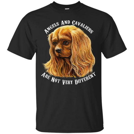 Cavalier King Charles Spaniel Ruby Angels and Cavaliers Cotton T-Shirt - GoneBold.gift