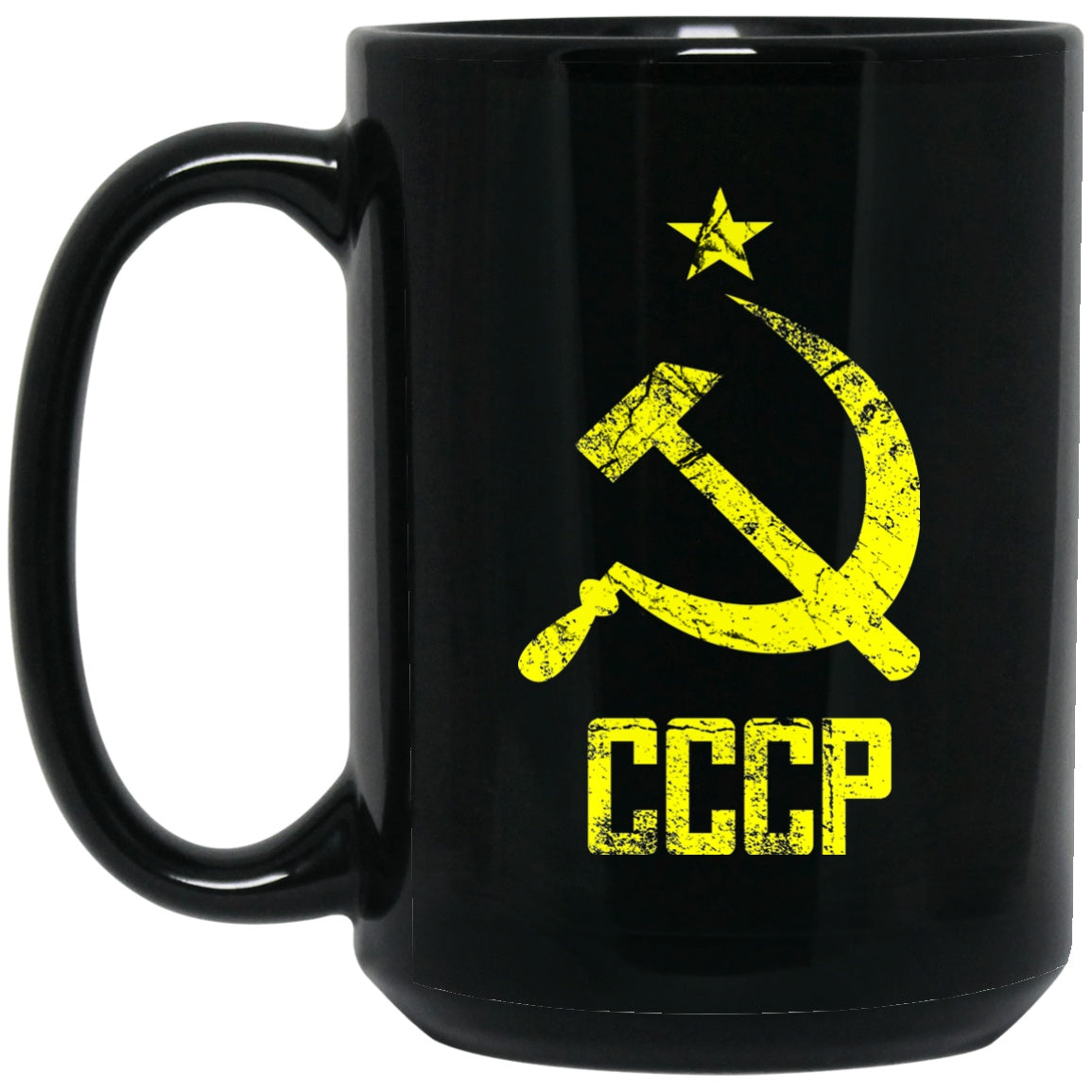USSR Soviet Russia Flag Black Coffee Mugs - GoneBold.gift