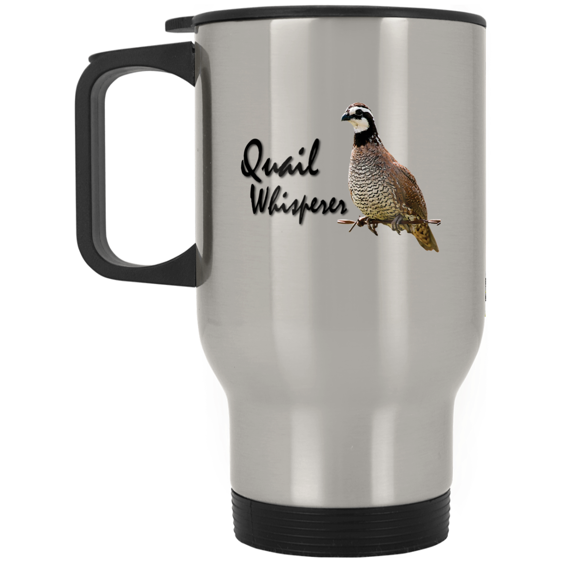 Quail Whisperer Stainless Travel Mug - GoneBold.gift
