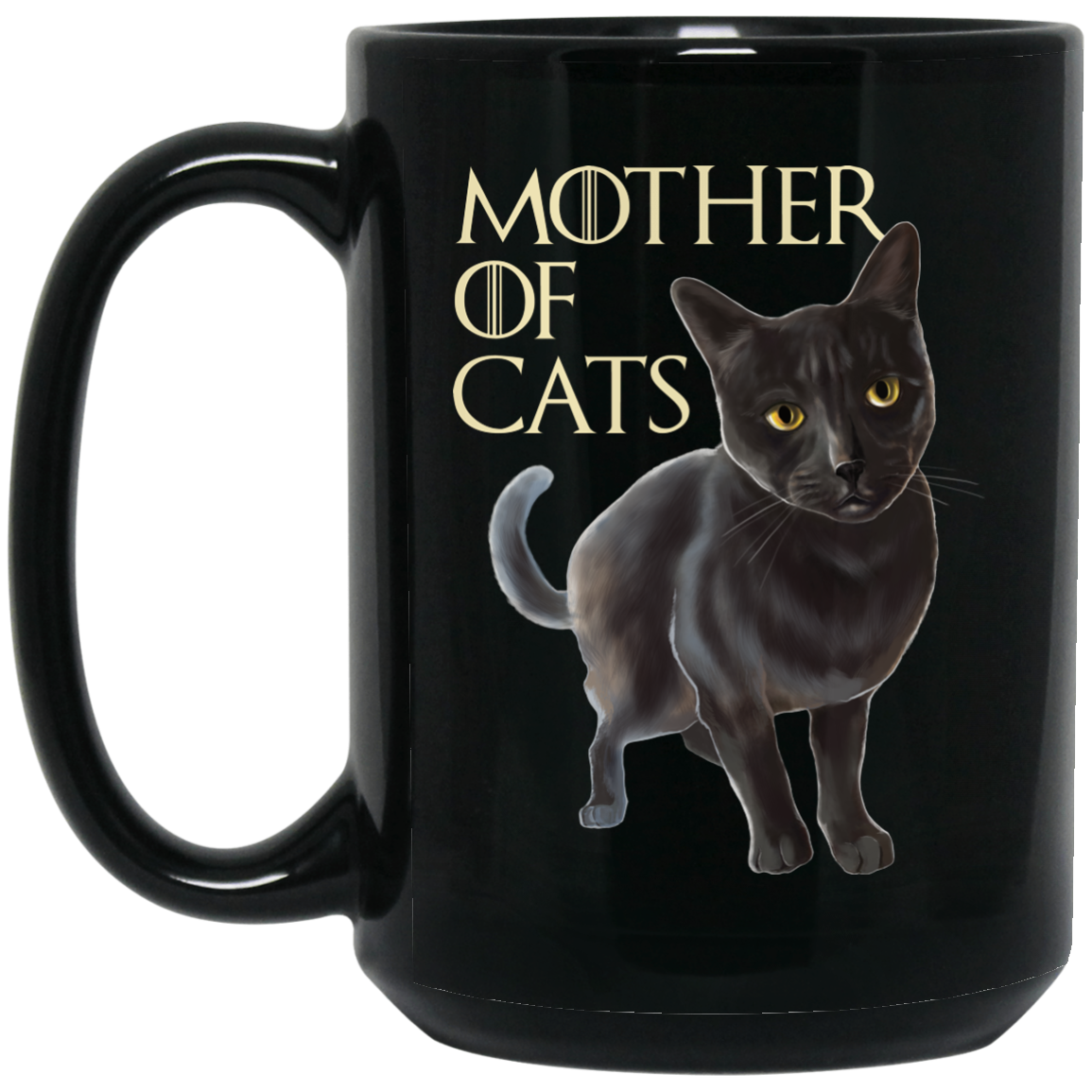 Cat Mug - Gray Cat Funny Gifts - Mother Of Cats - GoneBold.gift