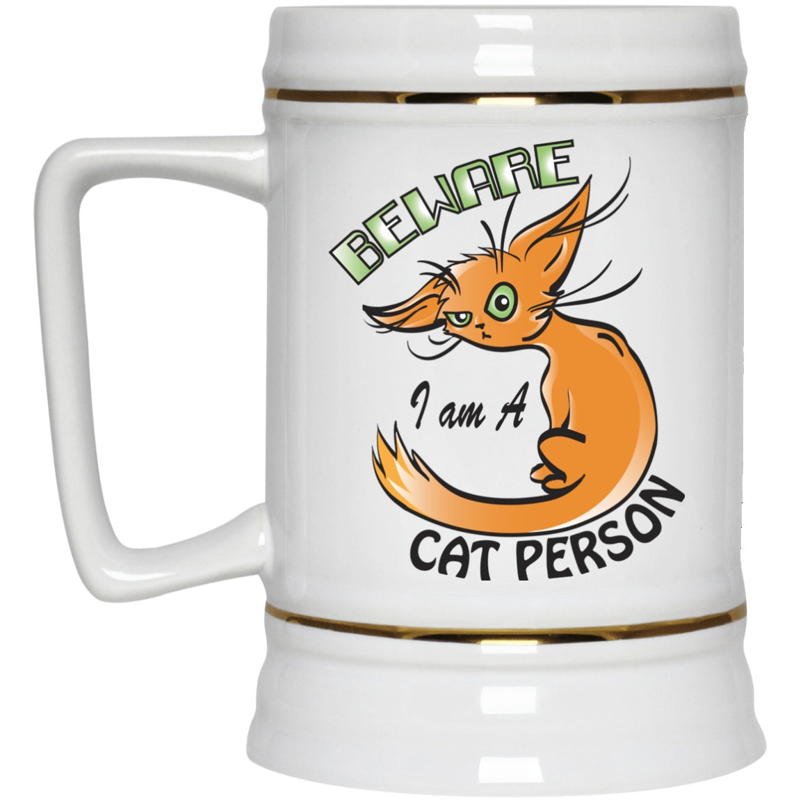 Cat Mug Beware i am A Cat Person White Mugs - GoneBold.gift