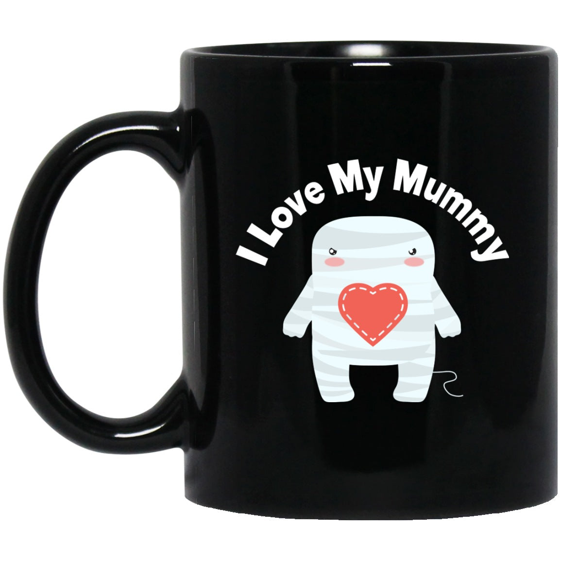 Funny Cute Halloween Mug I Love My Mummy Black Coffee Mugs - GoneBold.gift