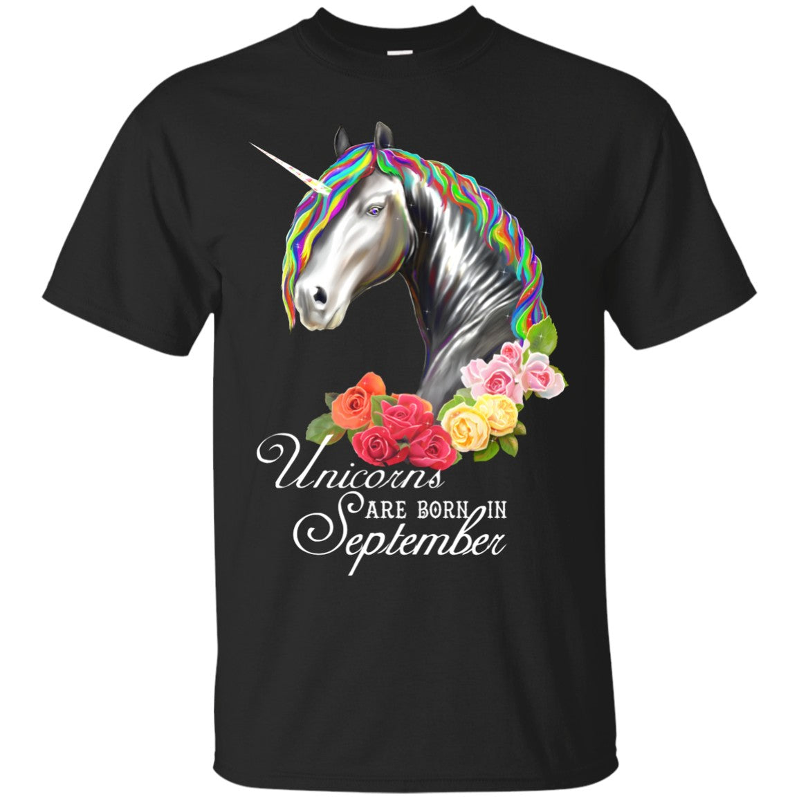 Born In September Birthday t-shirt Unicorn Shirt Women - GoneBold.gift