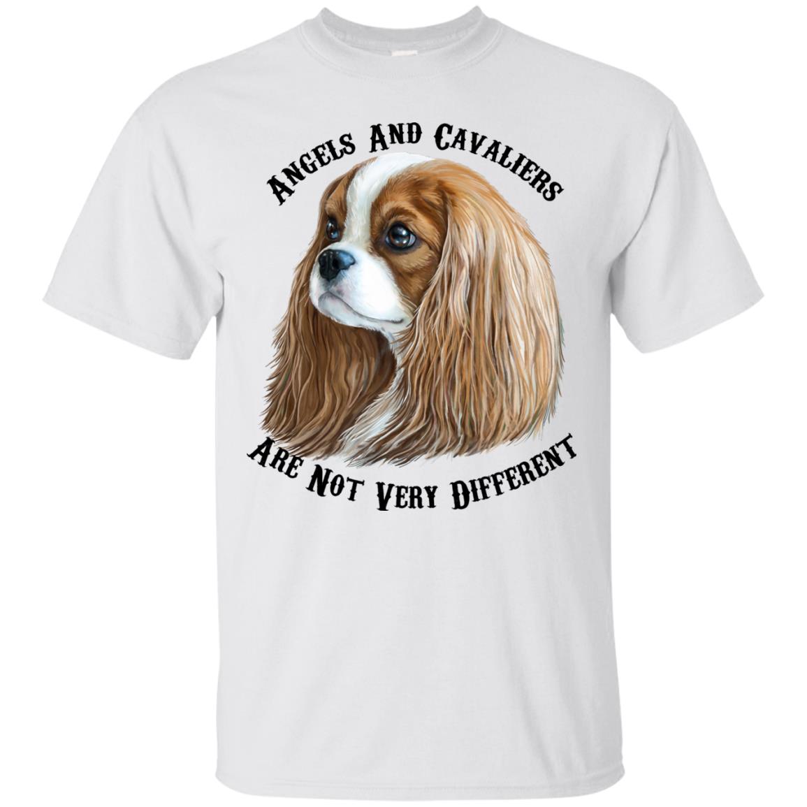 Cavalier King Charles Spaniel Blenheim Angels T-Shirt - GoneBold.gift