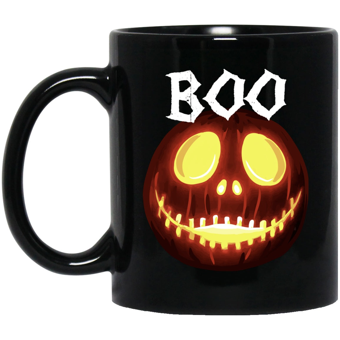 Halloween Mug Boo Black Coffee Mugs - GoneBold.gift