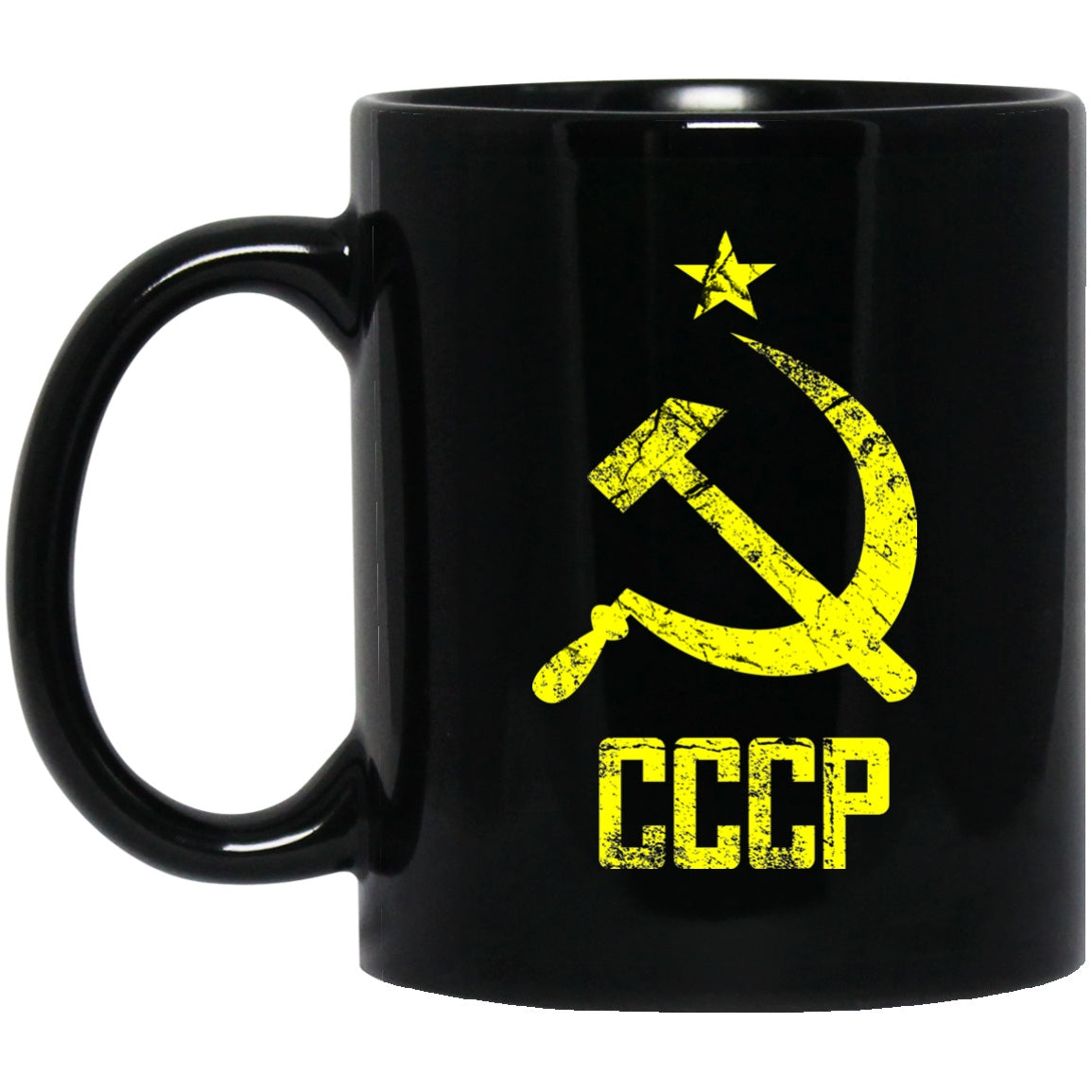 USSR Soviet Russia Flag Black Coffee Mugs - GoneBold.gift