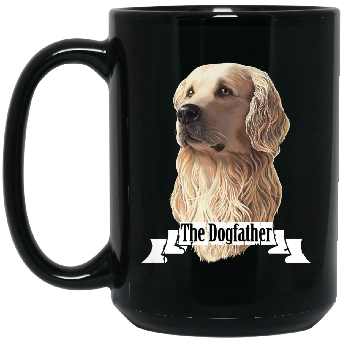Golden Retriever Coffee Mug The DogFather - GoneBold.gift