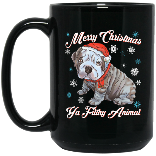 Christmas Mug - English Bulldog Puppy Gift Idea - GoneBold.gift