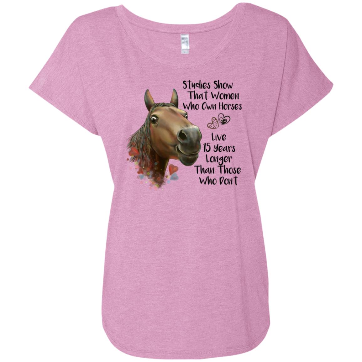 Horse T-shirt, Funny Horse Gift for Women, Studies Show - GoneBold.gift