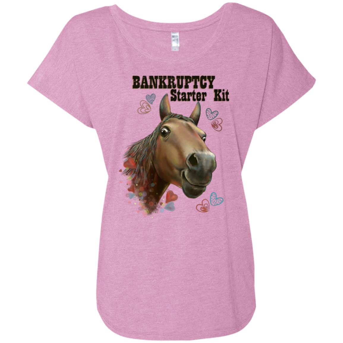 Horse T-shirt for Women, Bankruptcy Starter Kit, Funny Horse Shirt - GoneBold.gift