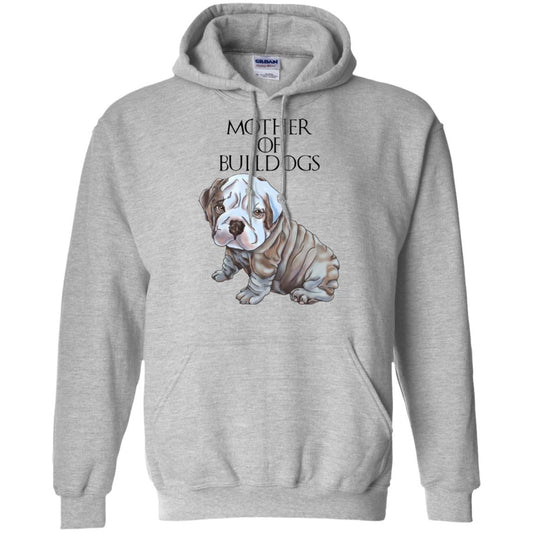 English Bulldog Hoodie For Women, Girls - Mother of Bulldogs - GoneBold.gift