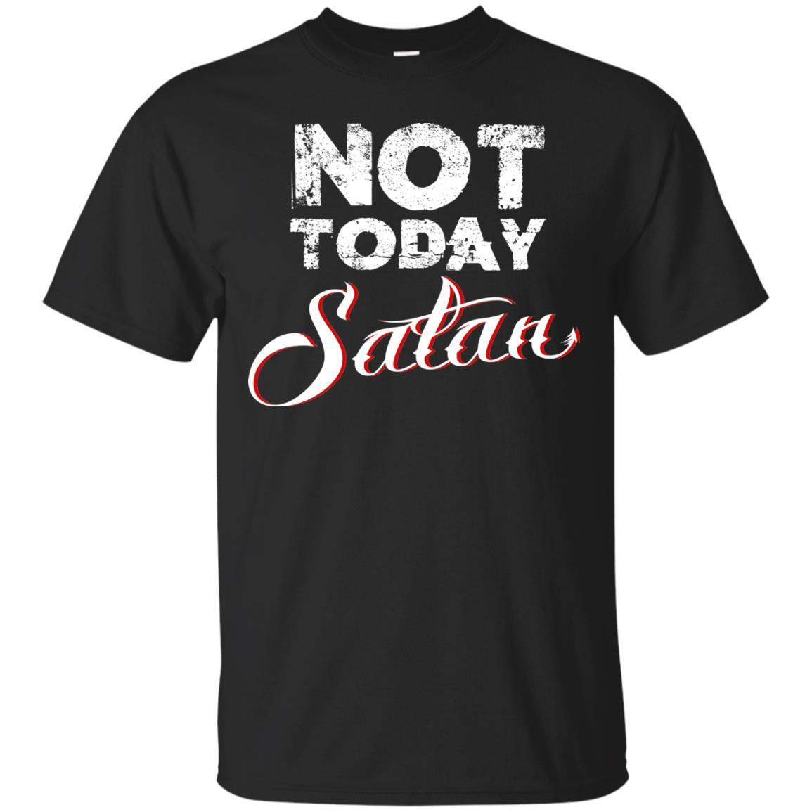 Christian shirt Not Today Satan Funny Unisex Tees - GoneBold.gift